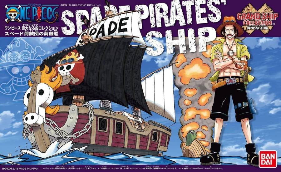 One Piece Grand Ship Collection Model Kit - Kit Spade Pirates Ship