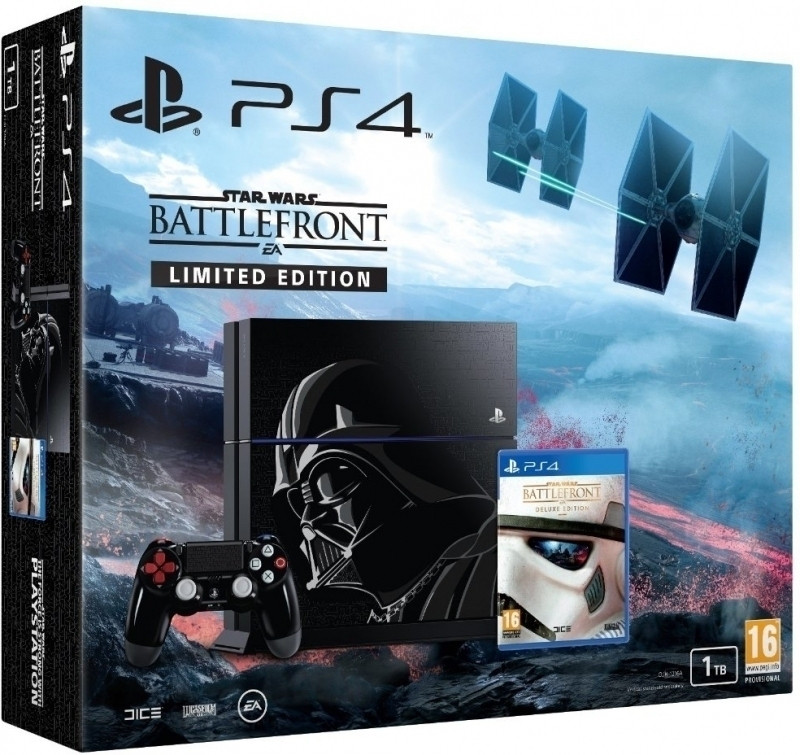 Playstation 4 (Black) 1TB Star Wars Battlefront Limited Edition Pack