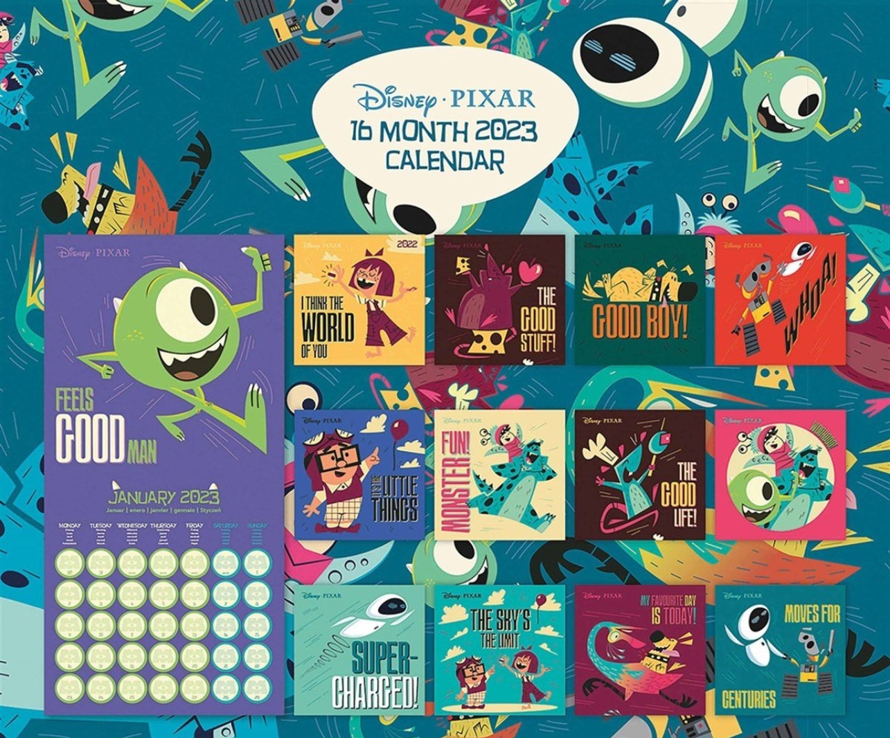 Disney Pixar Calendar 2023