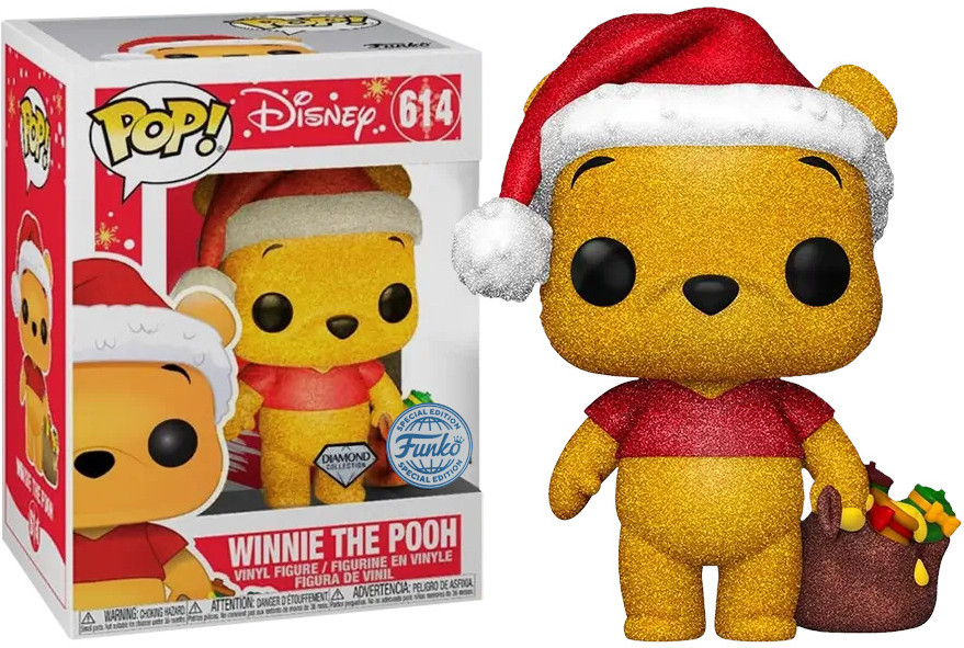 Disney Funko Pop Vinyl: Winnie the Pooh (Holiday) (Diamond Collection) afbeelding