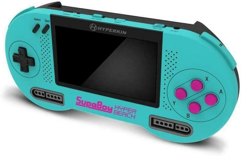 Hyperkin - SupaBoy - portable pocket retro console voor Super NES / Super Famicom (hyper beach blauw)