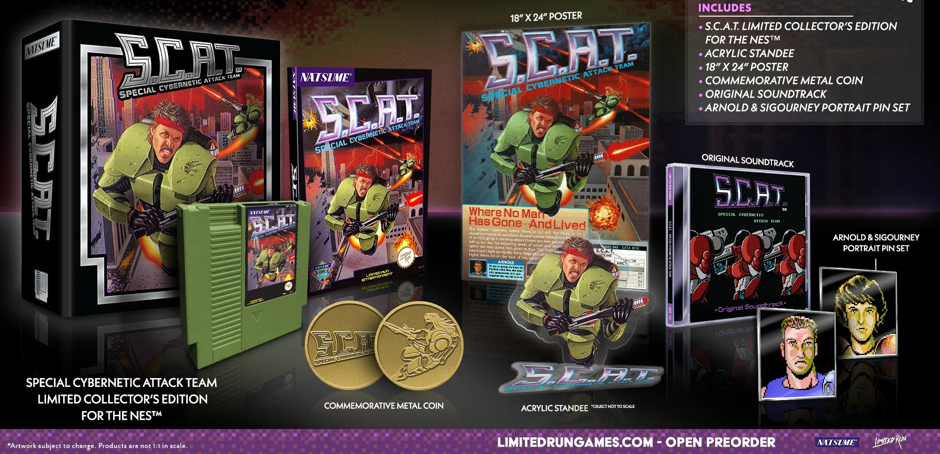 SCAT: Special Cybernetic Attack Team Collector's Edition Grey Cartridge (Limited Run Games)