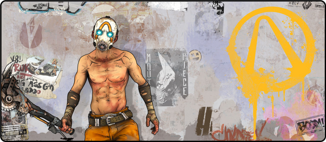 Borderlands - Psycho Graffiti Gaming Mouse Mat afbeelding