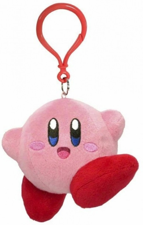 Kirby Pluche Keychain - Jumping Kirby