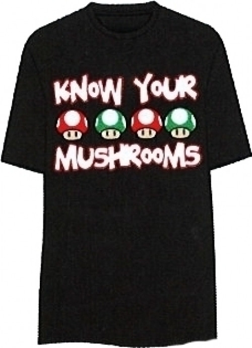 Image of Nintendo T-Shirt Know Your Mushrooms