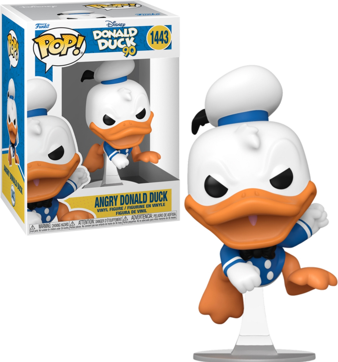 Disney Donald Duck 90th Anniversary Funko Pop Vinyl: Donald Duck Angry