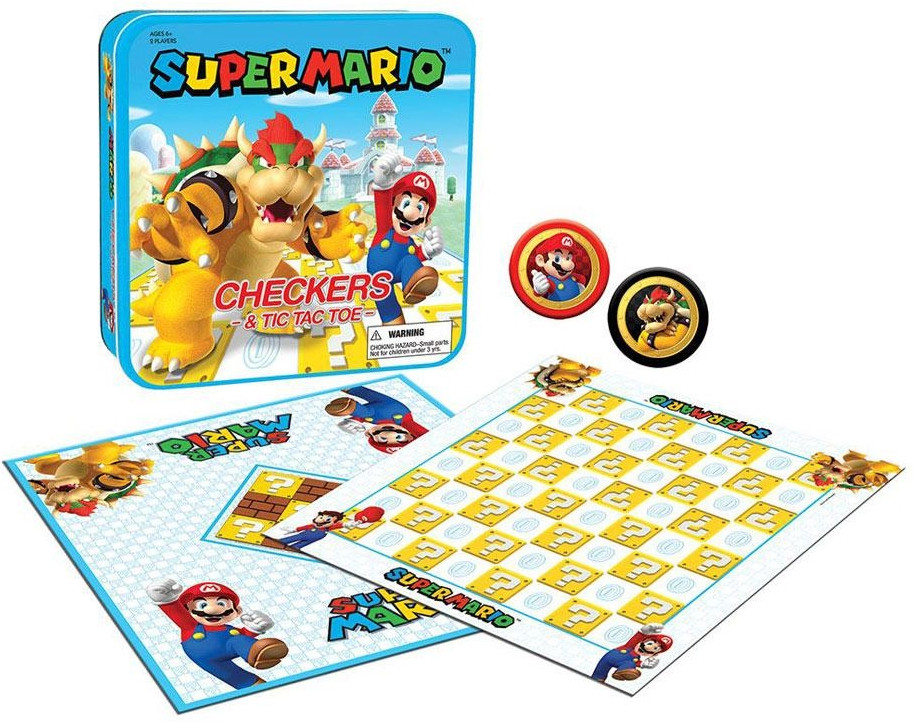 Super Mario - Checkers & Tic Tac Toe
