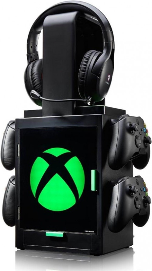 Numskull - Xbox Light Logo Inspired Gaming Locker voor 4 Controllers - 10 Games - Koptelefoon
