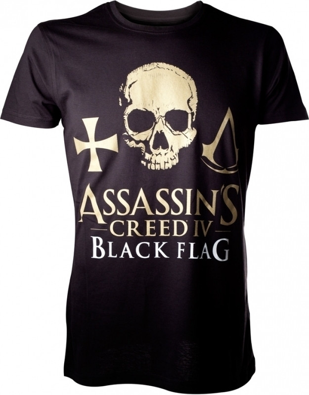 Image of Assassin's Creed 4 T-Shirt Golden Skull