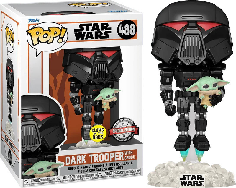 Star Wars Funko Pop Vinyl: Darth Trooper with Grogu (Limited Edition) afbeelding