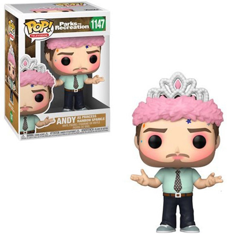Parks and Recreation Pop Vinyl Andy as Princess Rainbow Sparkle
