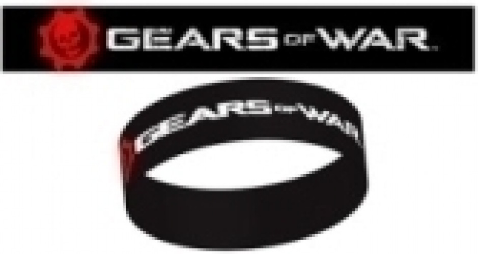 Image of Gears Of War - Black Logo Rubber Wristband