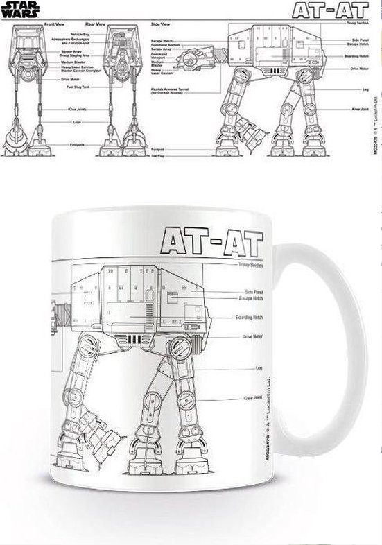 Star Wars Mug - AT-AT Sketch