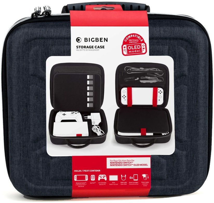 Big Ben Switch/Switch OLED Storage Case - Dark Grey