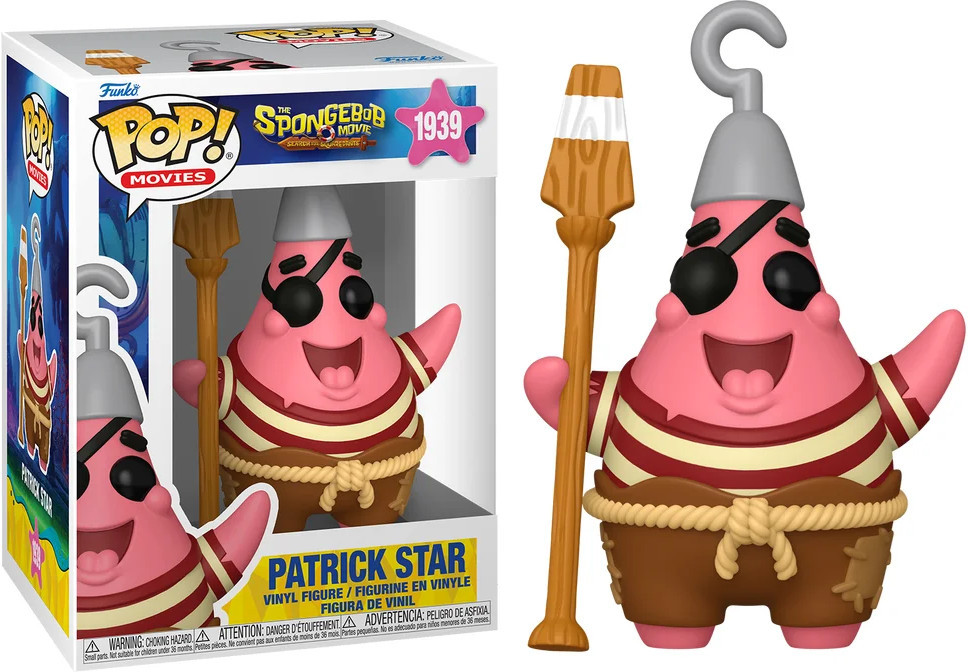 Spongebob Squarepants Funko Pop Vinyl: Patrick Star (Pirate) afbeelding