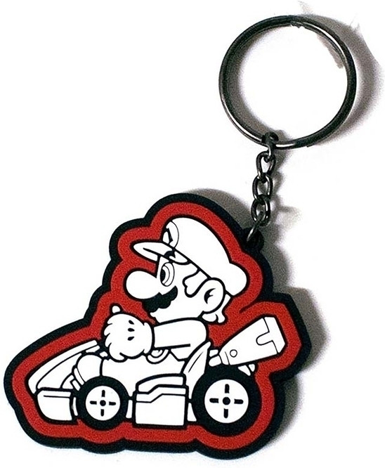 Image of Nintendo Rubber Keychain Mario Kart