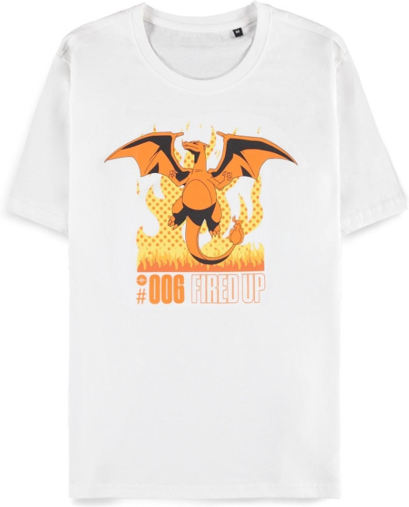 Pokémon - Charizard - White Men's Short Sleeved T-shirt afbeelding