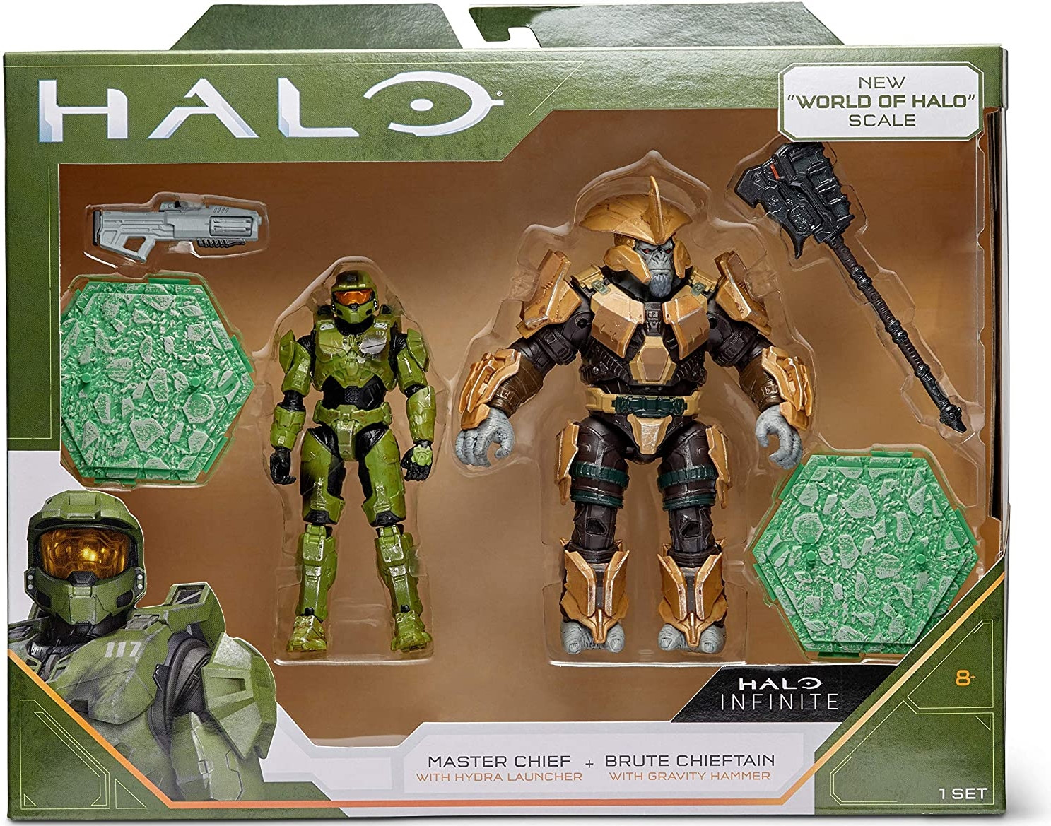 Halo Infinite Action Figure - Master Chief with Brute Chieftain