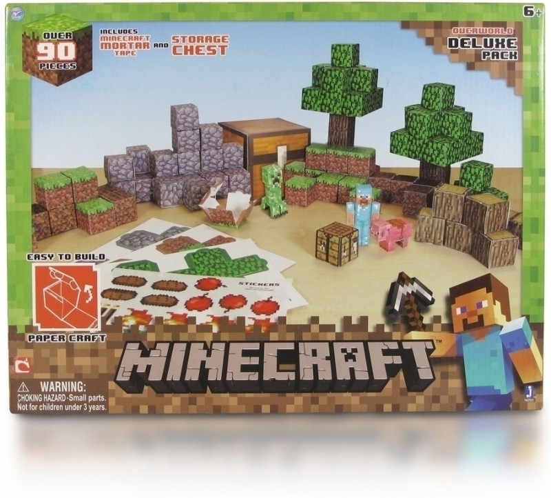 Image of Minecraft Paper Craft Overworld Deluxe Pack