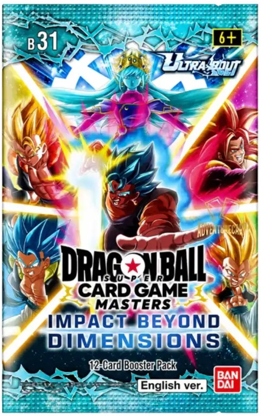 Bandai Dragon Ball Super TCG Ultra Bout B-31 Impact Beyond Dimensions Booster Pack