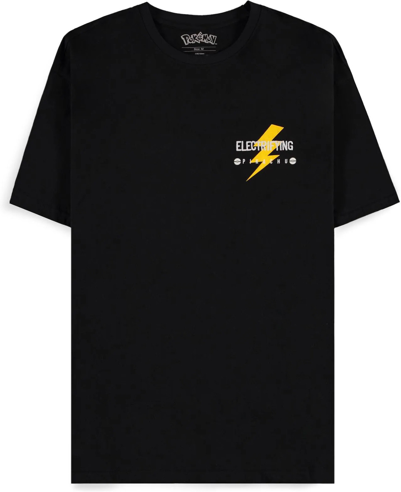 Pokémon - Pikachu Electrifying Line Art Men's Short Sleeved Loose Fit T-shirt