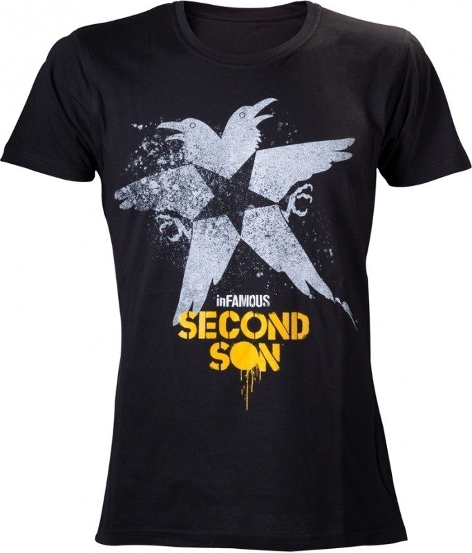Image of Infamous Second Son T-Shirt Black Bird
