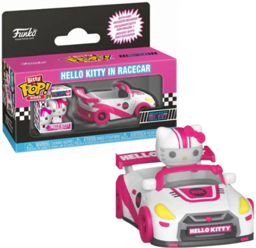 Hello Kitty & Friends Funko Bitty Pop Rides Vinyl: Racecar in Hello Kitty afbeelding