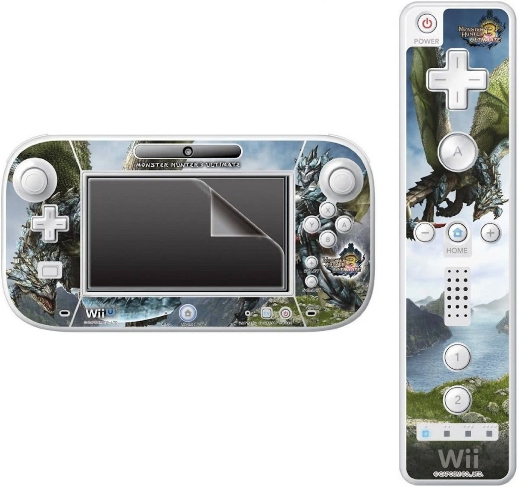 Hori Wii U Monster Hunter 3 Ultimate Filter and Skin Set