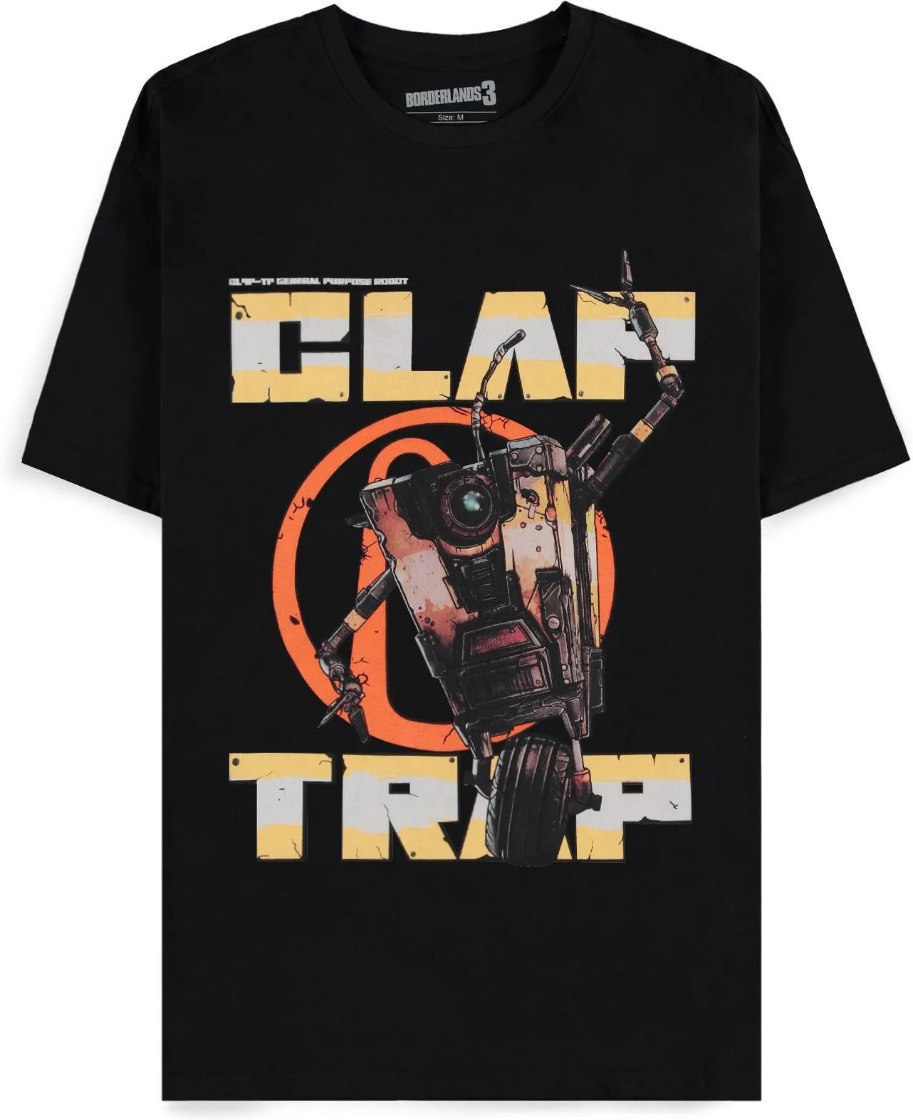 Borderlands - Clap Trap Heren T-shirt - M - Zwart