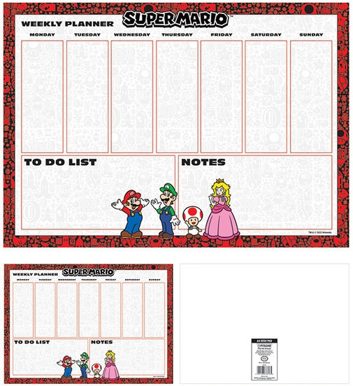 SUPER MARIO (4 COLOUR) A4 DESK PAD