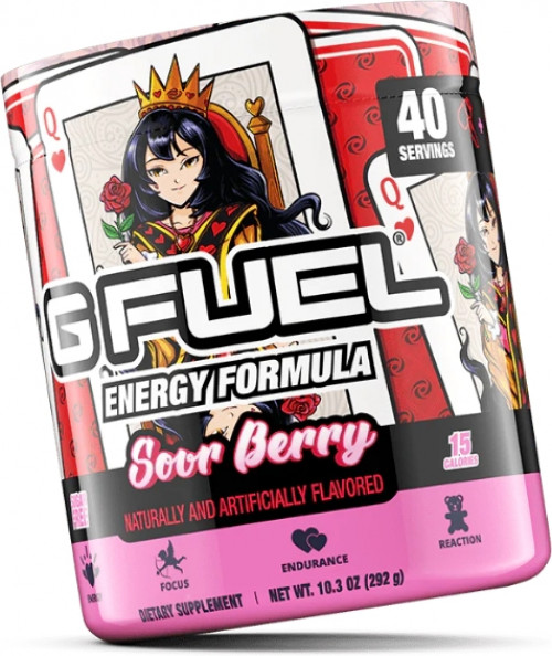 GFuel Energy Formula - Queen of Hearts Sour Berry Tub