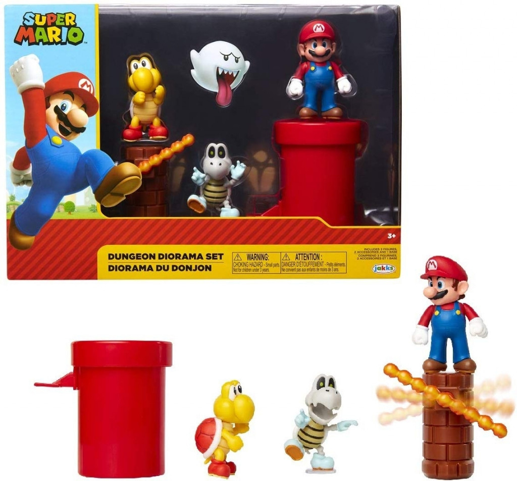 Super Mario Action Figure Set - Dungeon Diorama