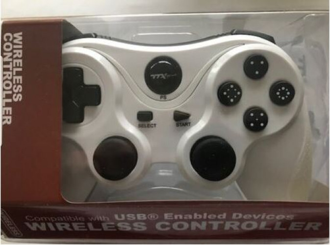 PS3 Wireless Controller White (TTX Tech) afbeelding