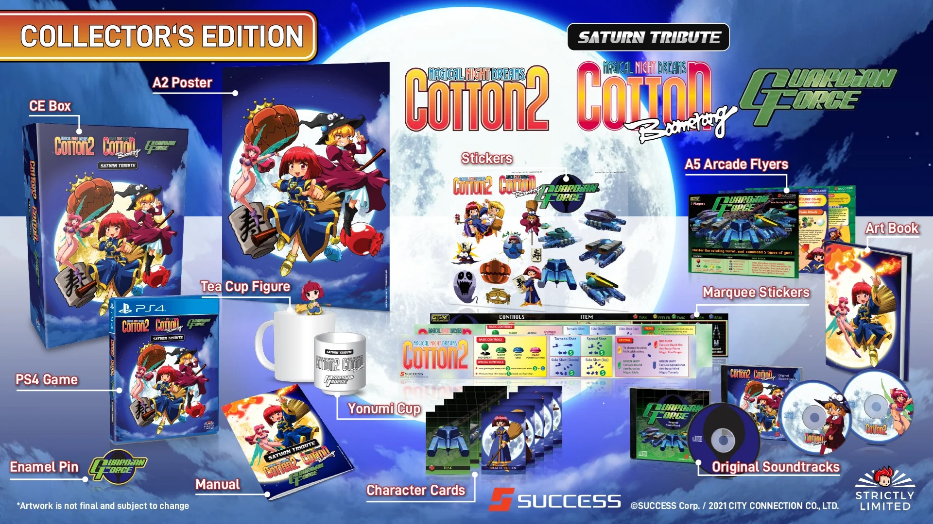 Cotton guardian force saturn tribute Collector's edition / Strictly limited games / PS4 / 1000 copies