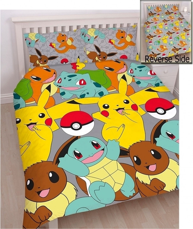 Pokemon Catch - Dekbedovertrek - Tweepersoons - 200 x 200 cm - Multi