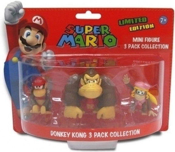 Image of Donkey Kong Mini Figures 3 Pack