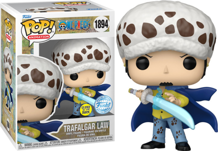 One Piece Funko Pop Vinyl: Trafalgar Law (Glow) (1894)