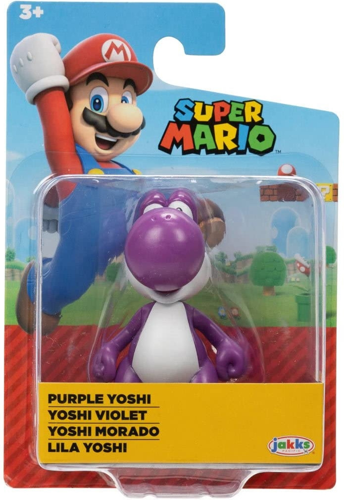 Super Mario Mini Action Figure - Purple Yoshi afbeelding