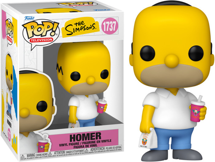 The Simpsons Funko Pop Vinyl Figure: Homer (1737) afbeelding