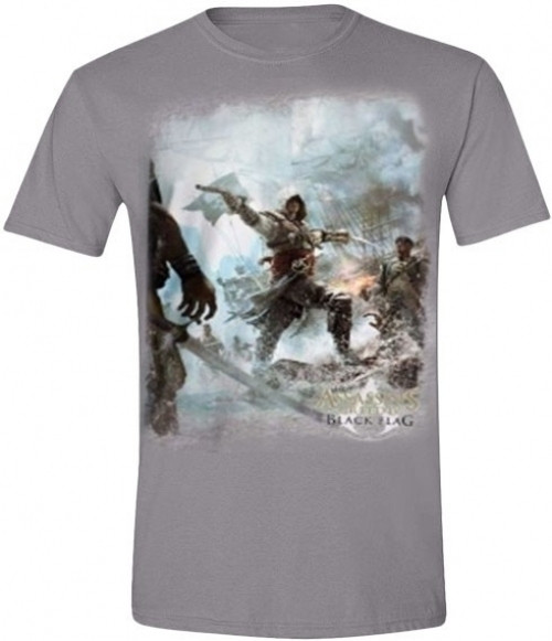 Assassin's Creed 4 T-Shirt Fighting Stance Grey