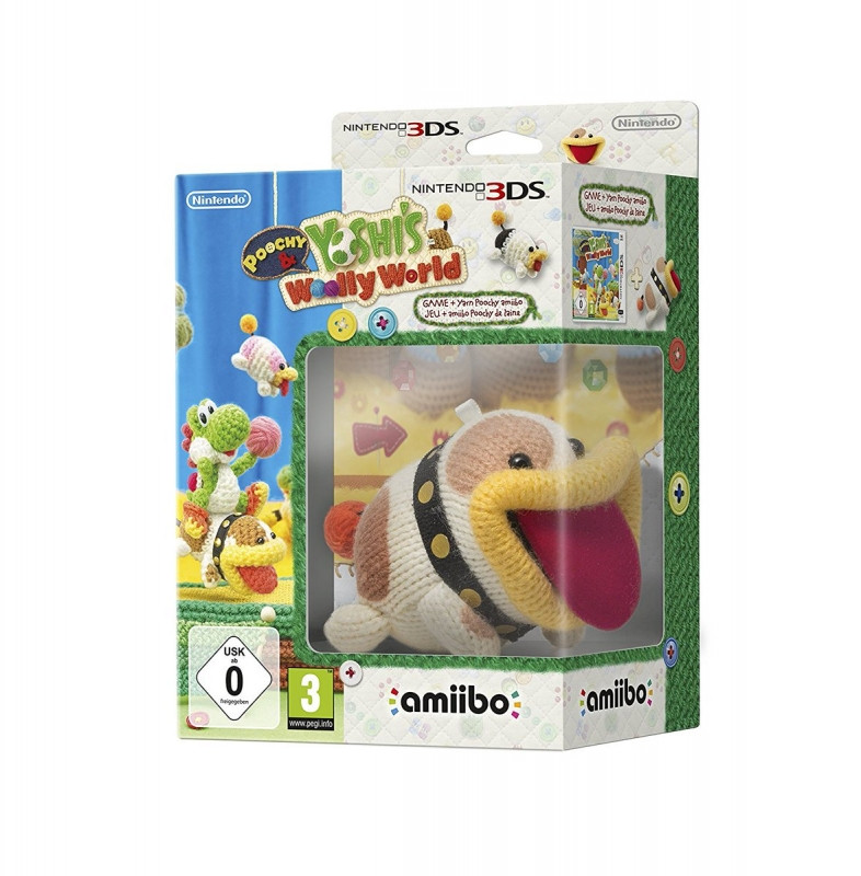 Image of Poochy & Yoshi's Woolly World 3DS + Poochy Amiibo