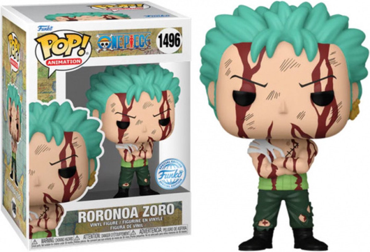 Funko Pop! Animation: One Piece - Roronoa Zoro (Nothing Happend) #1496 Special Edition Exclusive