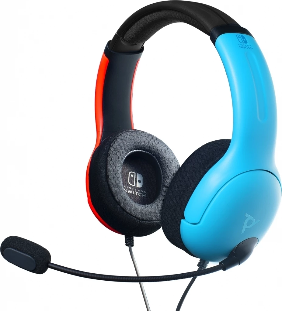 PDP LVL40 Bedrade Stereo Gaming Headset Nintendo Switch Blauw/Rood