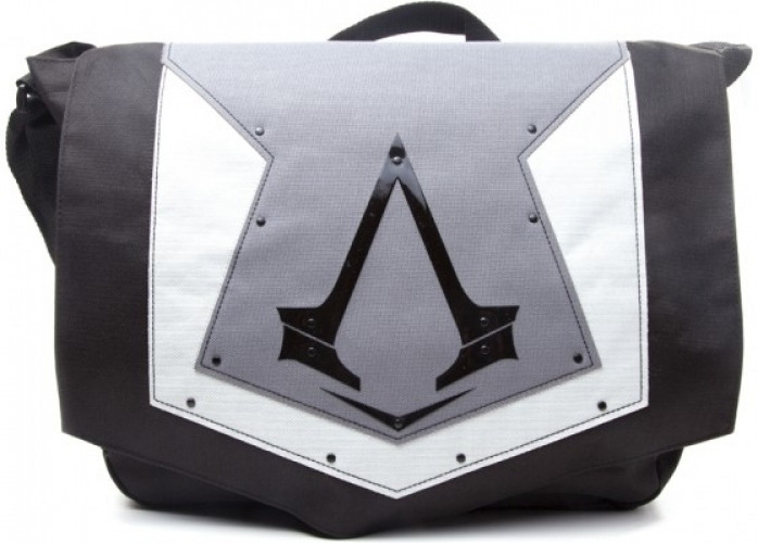 Image of Assassin's Creed Syndicate - Messenger Bag - Flap Logo (Grijs)