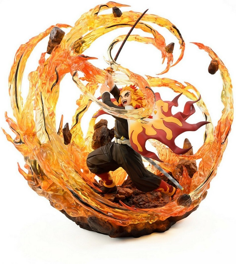 Demon Slayer Kimetsu no Yaiba 1:8 Scale Deluxe PVC Statue - Kyojuro Rengoku