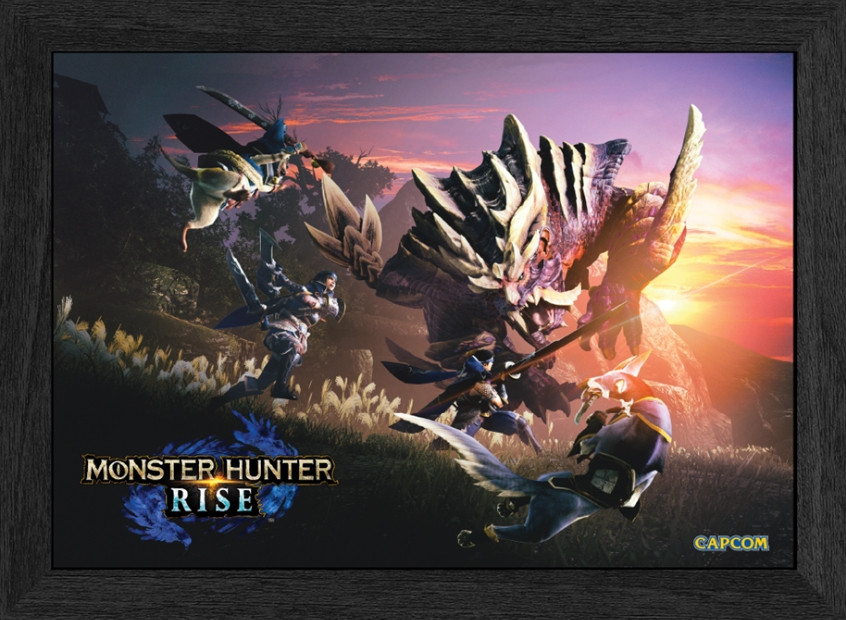 Pixel Frames Plax - Monster Hunter Rise: Magnamalo Hunt (30cm x 25cm) afbeelding