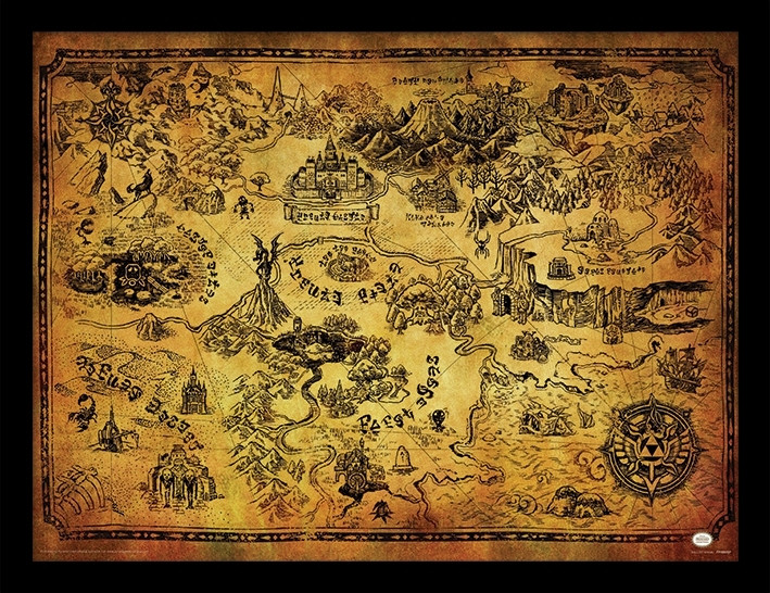 The Legend Of Zelda Breath Of Wild Framed Print Hyrule Map 30X40Cm pyramid international kopen in de aanbieding The Legend Of Zelda Breath Of Wild Framed Print Hyrule Map 30X40Cm pyramid international kopen in de aanbieding