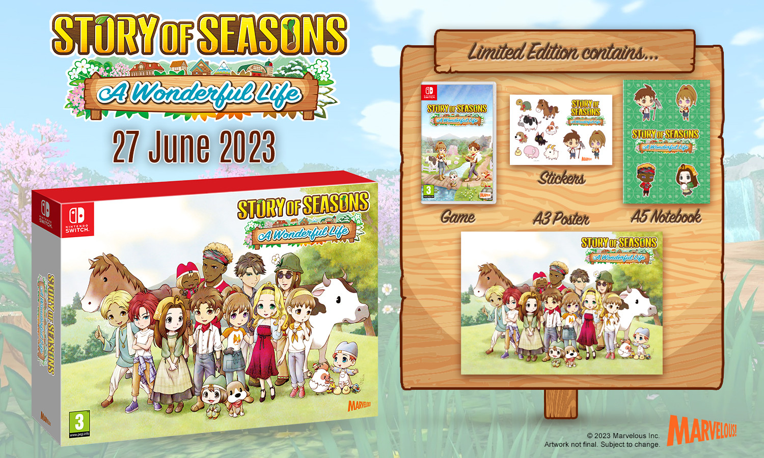 Story of Seasons A Wonderful Life - Limited Edition afbeelding