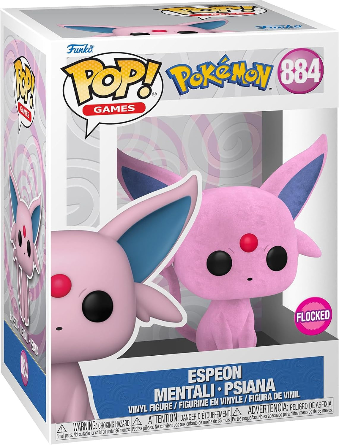 Pokemon Funko Pop Vinyl: Espeon (Flocked) afbeelding