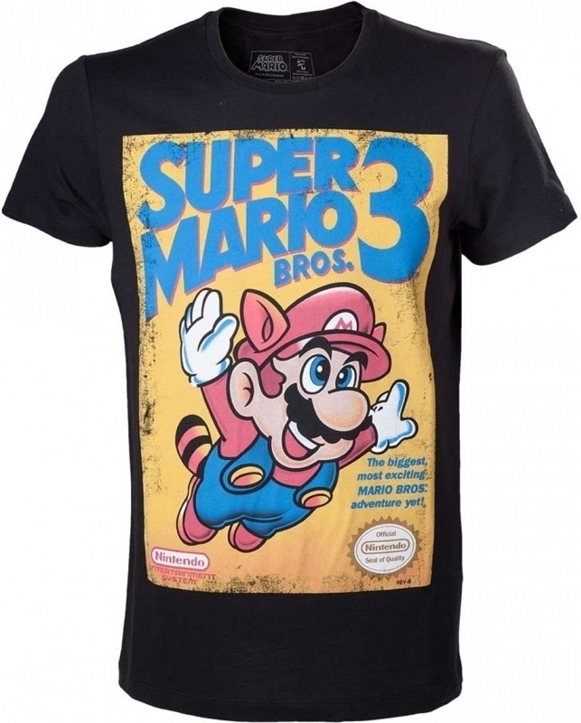 Image of Nintendo - Super Mario Bros 3 Game Cover T-shirt